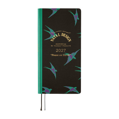 Hobonichi 2027 Planner Weeks ENG Natal Design: Lucky Swallow