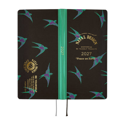 Hobonichi 2027 Planner Weeks ENG Natal Design: Lucky Swallow