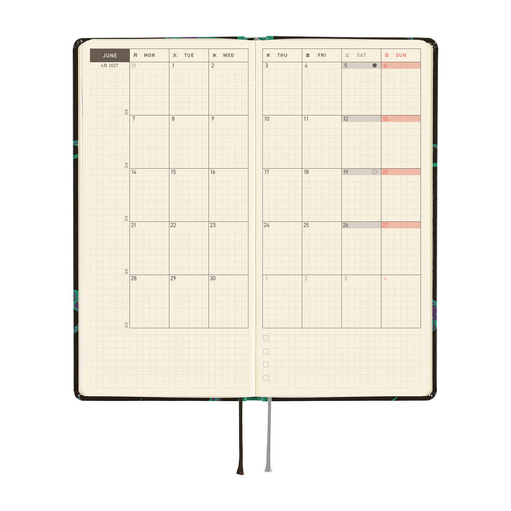 Hobonichi 2027 Planner Weeks ENG Natal Design: Lucky Swallow