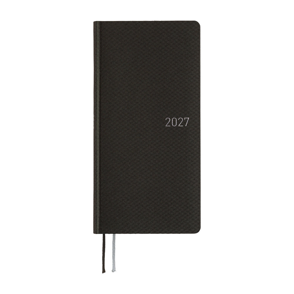 Hobonichi 2027 Planner Weeks ENG Paper Series: Black Argyle