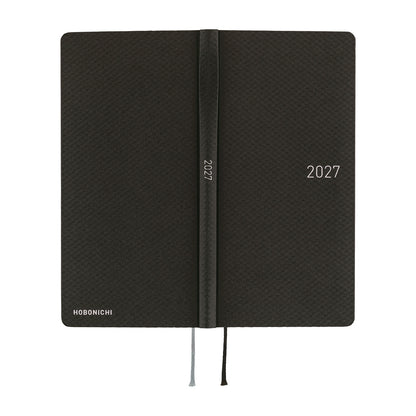 Hobonichi 2027 Planner Weeks ENG Paper Series: Black Argyle