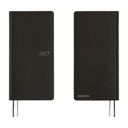 Hobonichi 2027 Planner Weeks ENG Paper Series: Black Argyle