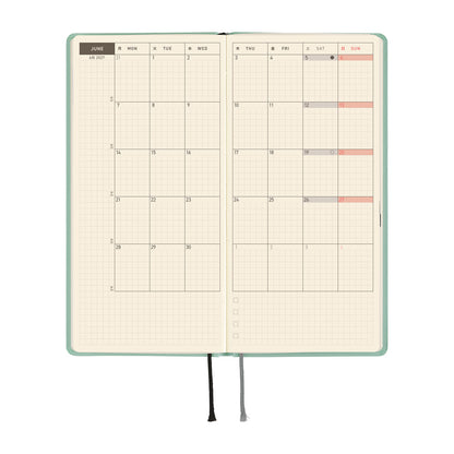 Hobonichi 2027 Planner Weeks ENG Paper Series: Frosty Jade