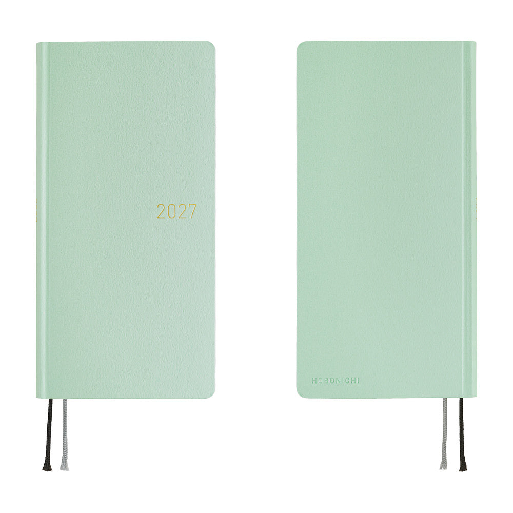 Hobonichi 2027 Planner Weeks ENG Paper Series: Frosty Jade