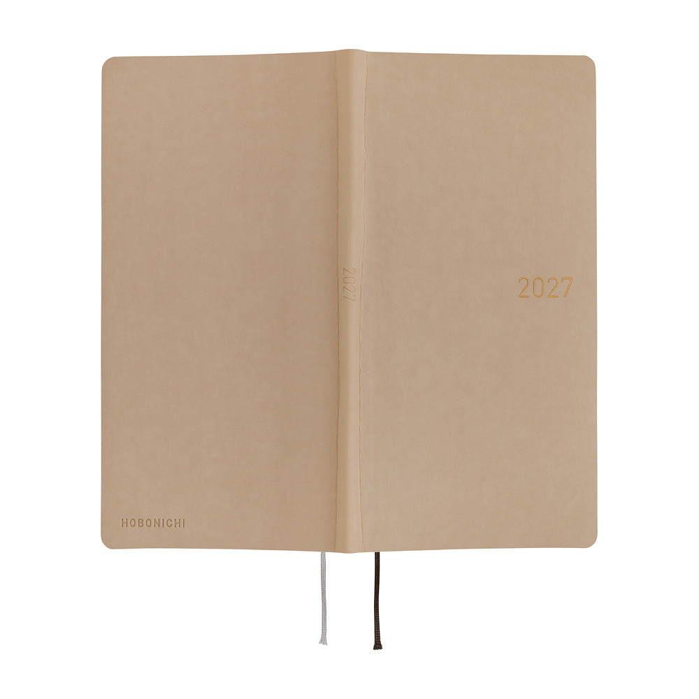 Hobonichi 2027 Planner Weeks ENG Smooth: Café au Lait