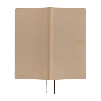 Hobonichi 2027 Planner Weeks ENG Smooth: Café au Lait