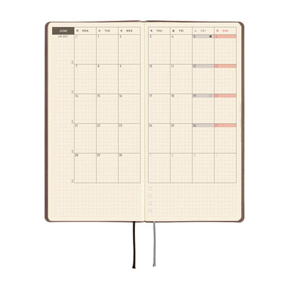 Hobonichi 2027 Planner Weeks ENG Smooth: Café au Lait