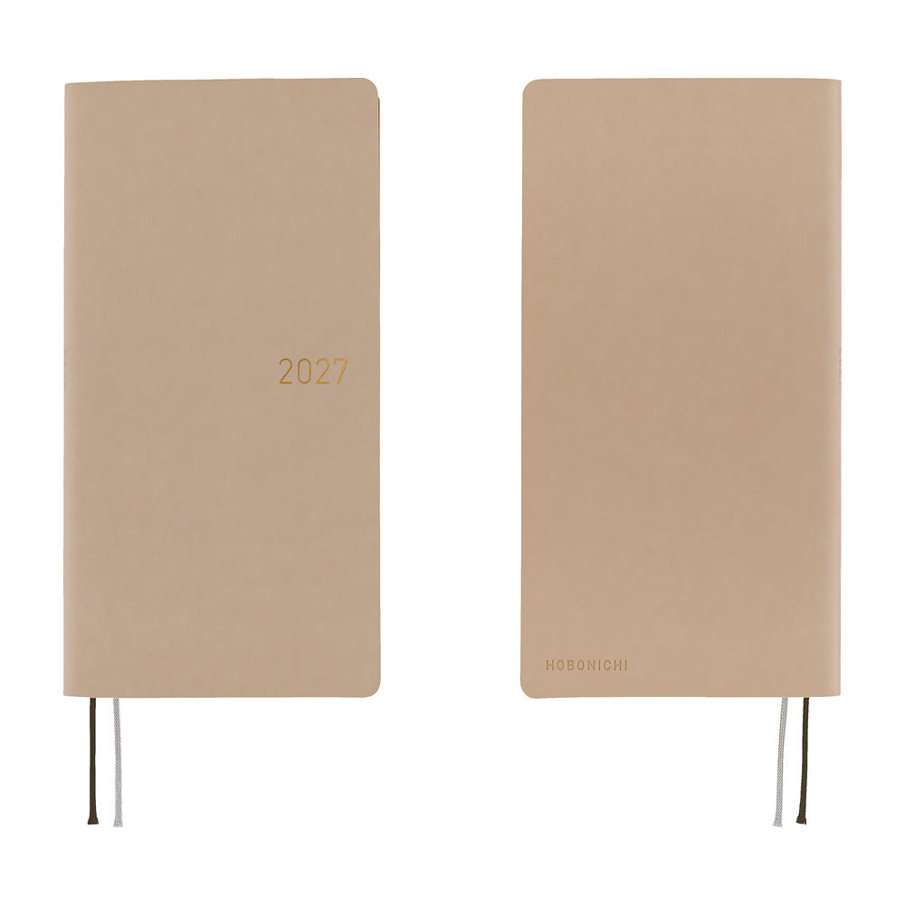 Hobonichi 2027 Planner Weeks ENG Smooth: Café au Lait