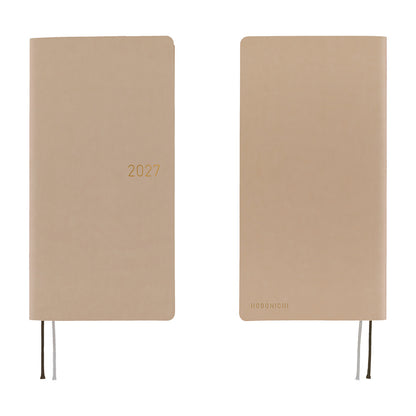 Hobonichi 2027 Planner Weeks ENG Smooth: Café au Lait