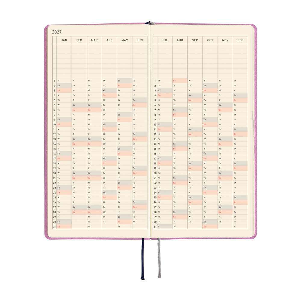 Hobonichi 2027 Planner Weeks ENG Smooth: Lavender Milk
