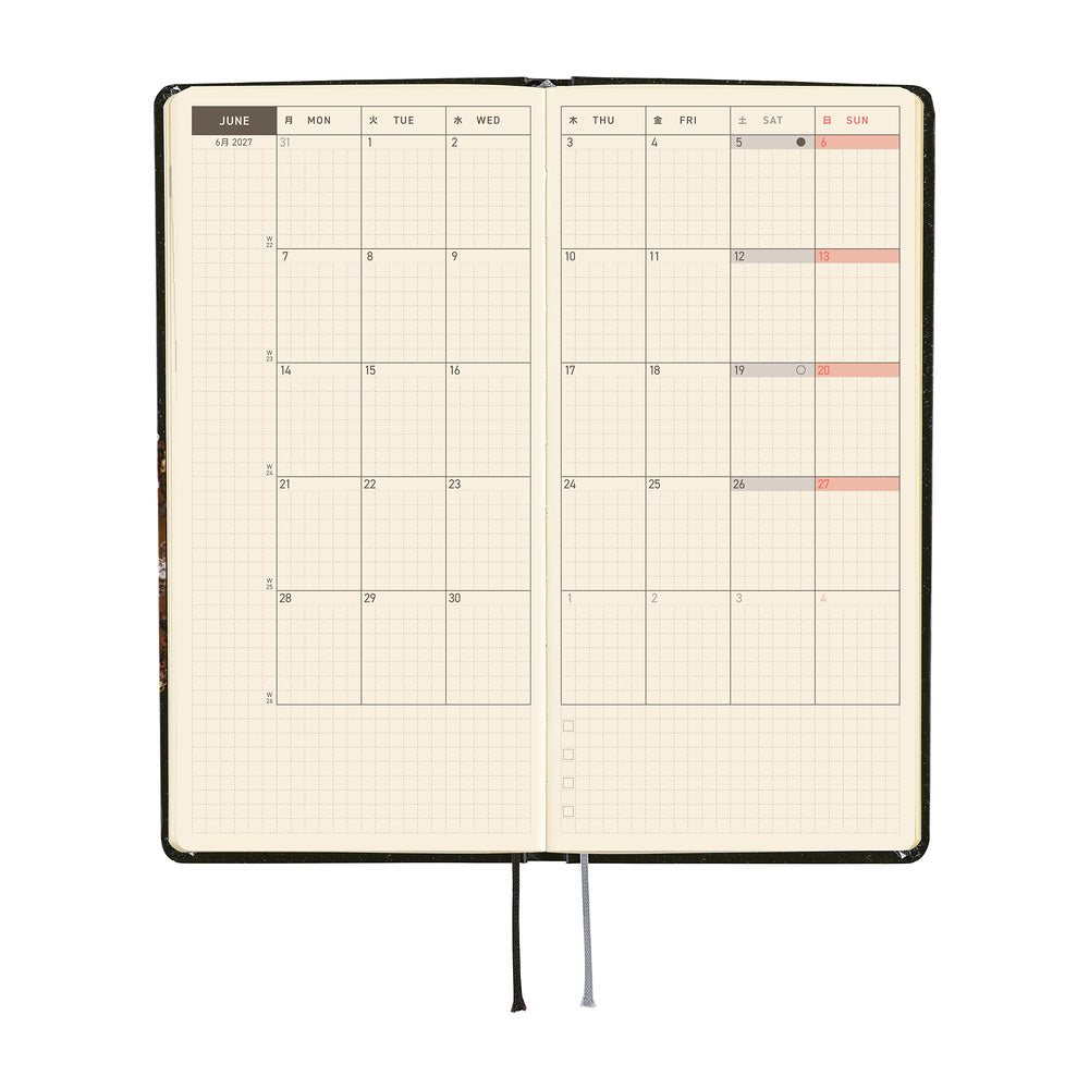 Hobonichi 2027 Planner Weeks ENG tanakadaisuke: Starlight