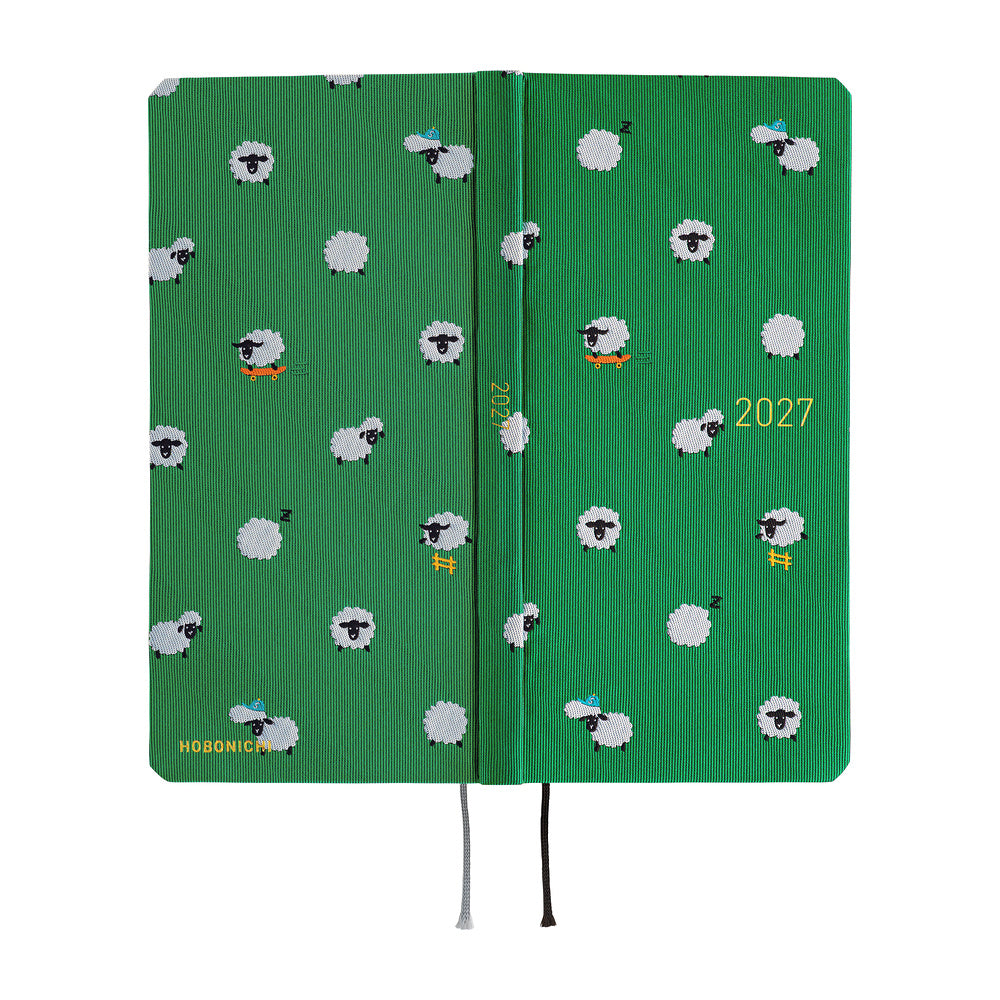 Hobonichi 2027 Planner Weeks ENG Bow & Tie: Sheep Sheep Sheep