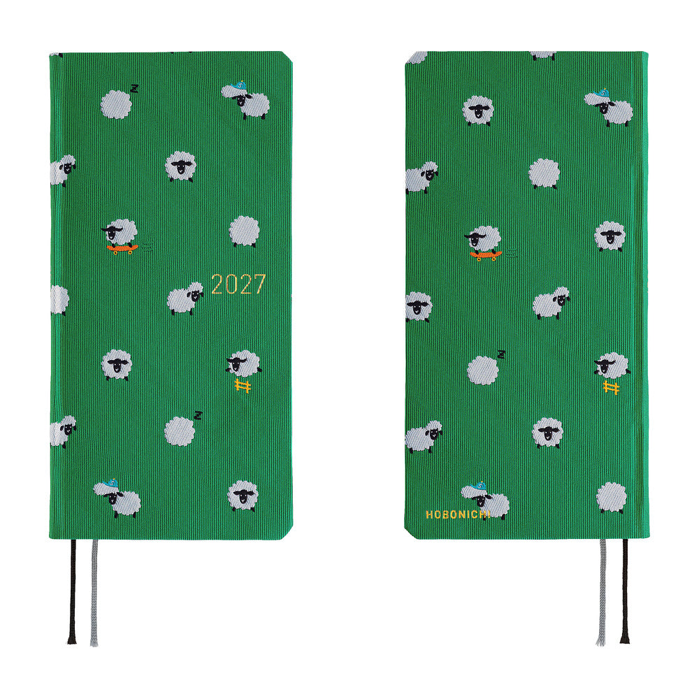 Hobonichi 2027 Planner Weeks ENG Bow & Tie: Sheep Sheep Sheep