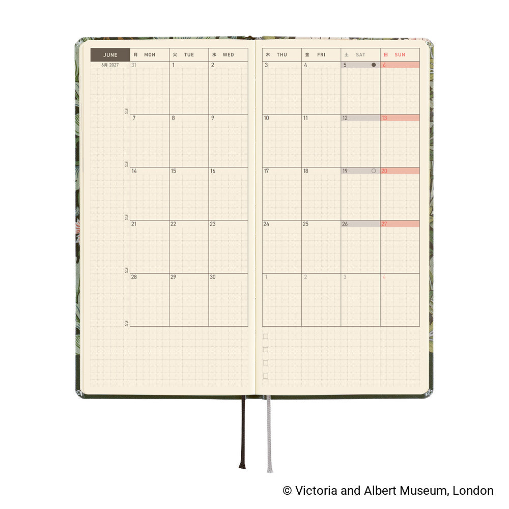 Hobonichi 2027 Planner Weeks ENG V&A Series: Leicester