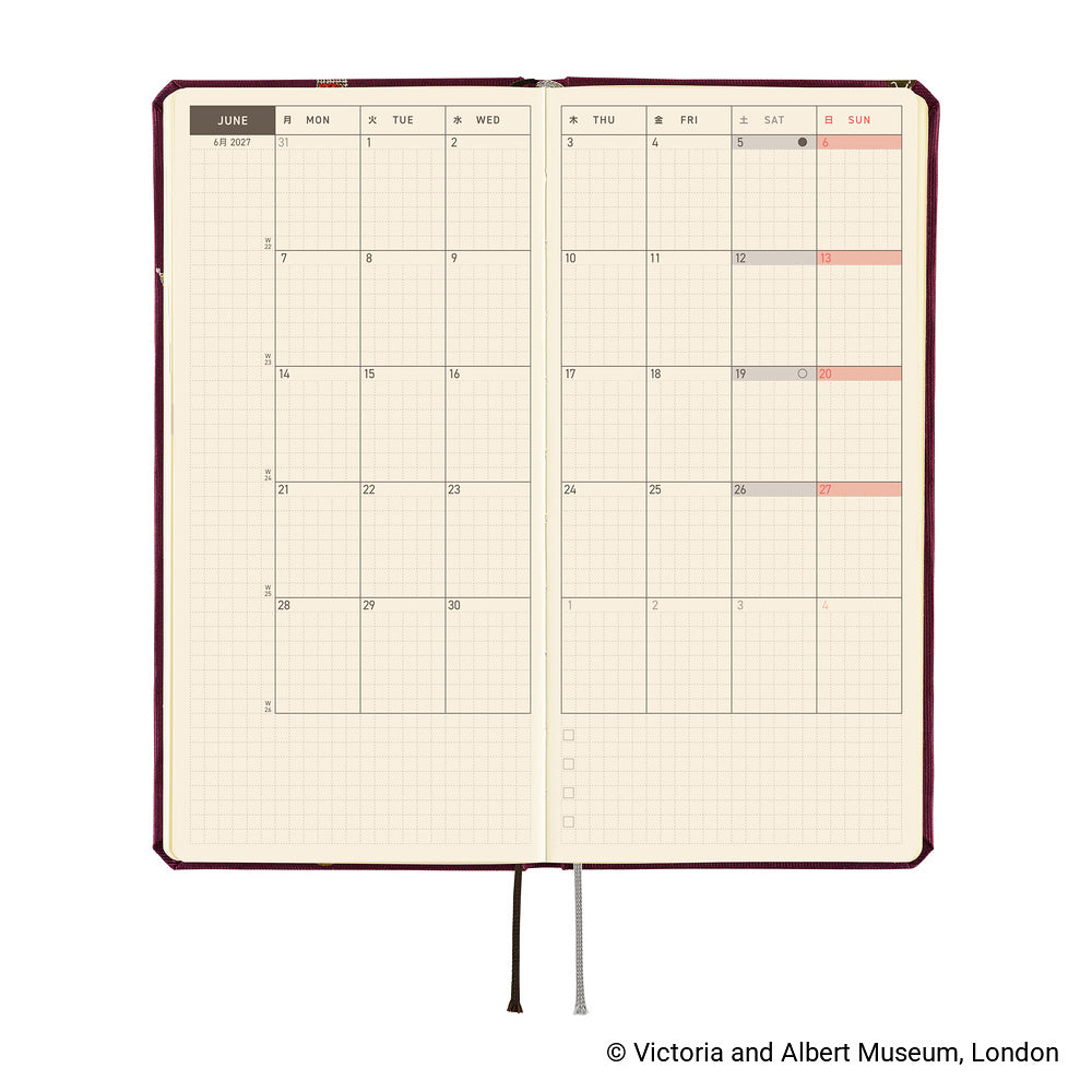 Hobonichi 2027 Planner Weeks ENG V&A Series: Welcome to the V&A