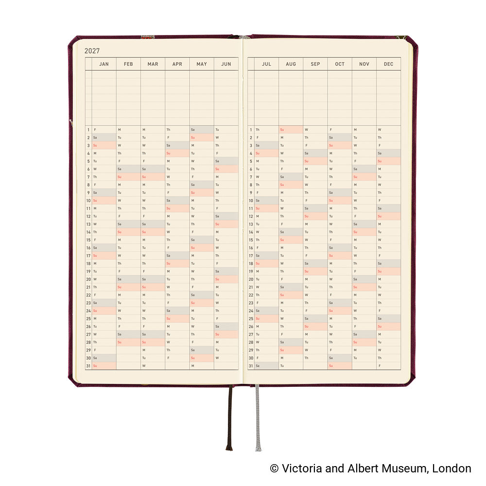 Hobonichi 2027 Planner Weeks ENG V&A Series: Welcome to the V&A
