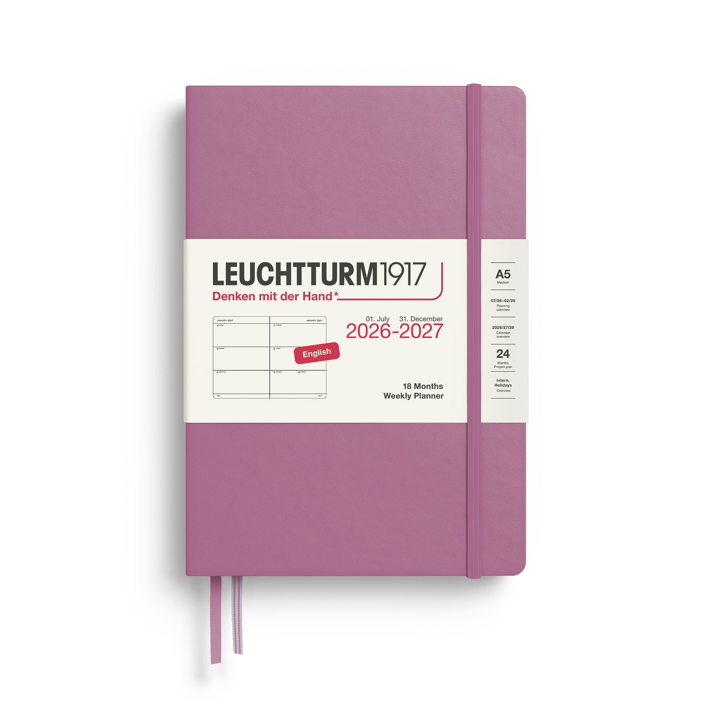 Leuchtturm 2026-2027 18M Weekly Planner A5 Hardcover