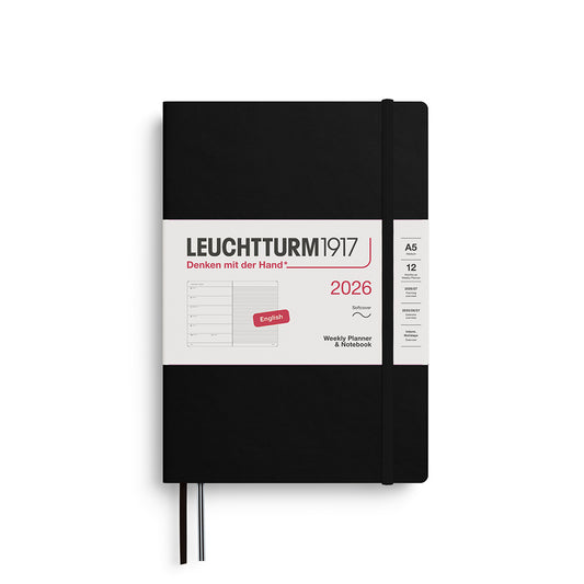 Leuchtturm 2026 Weekly Planner & Notebook Softcover A5