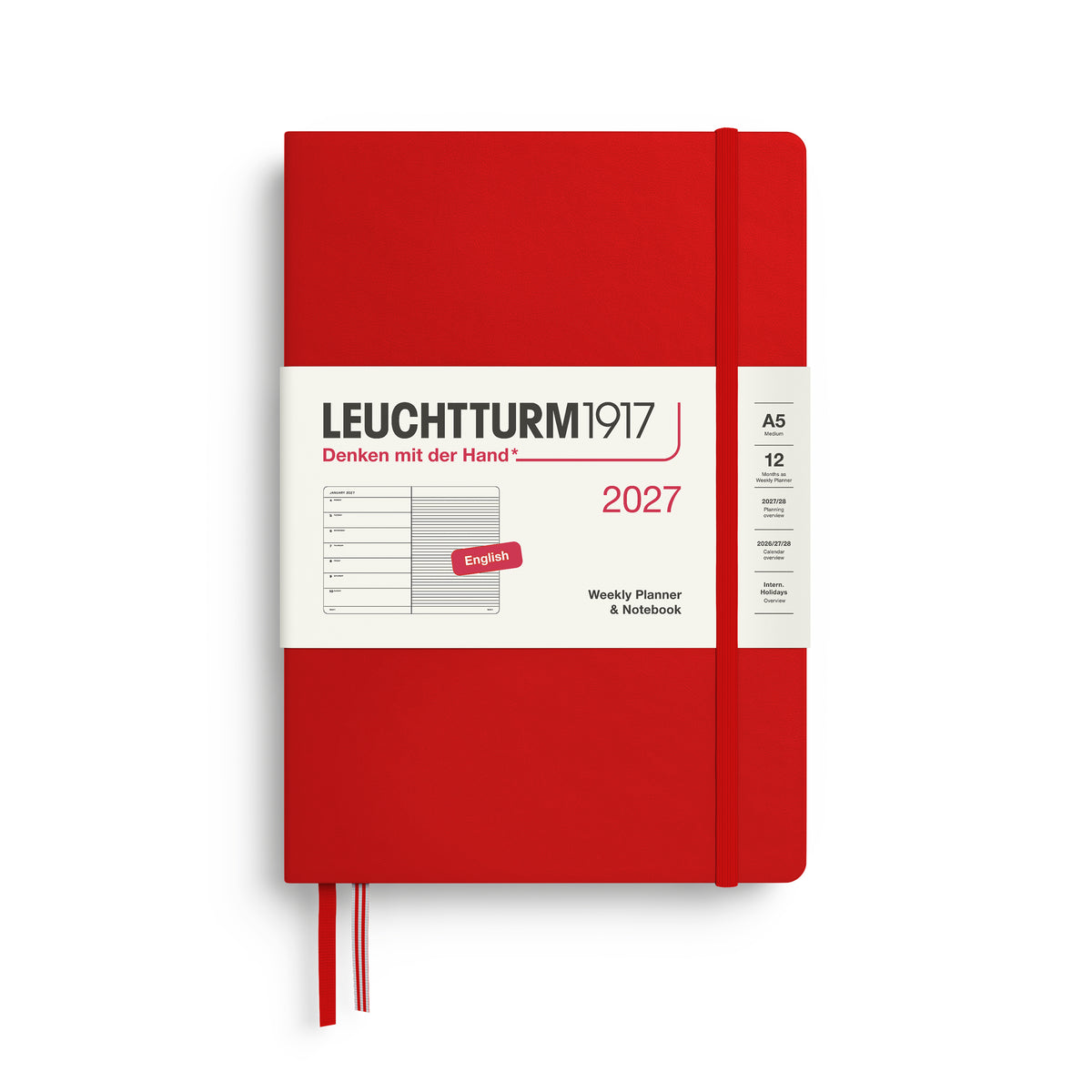 Leuchtturm 2027 Weekly Planner & Notebook Medium A5