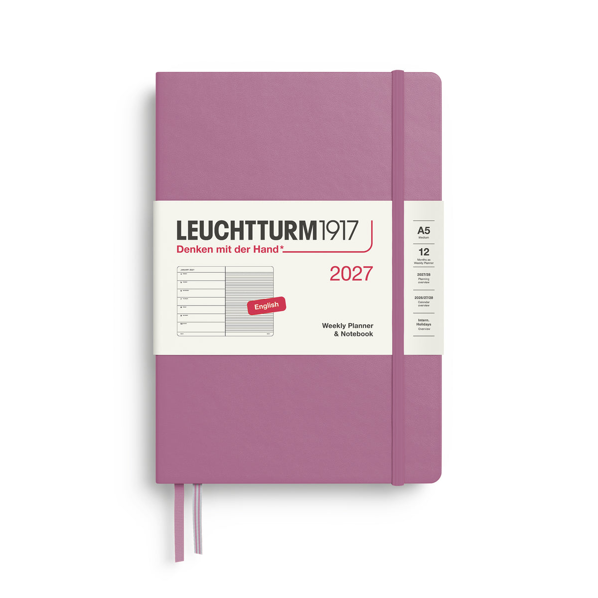 Leuchtturm 2027 Weekly Planner & Notebook Medium A5