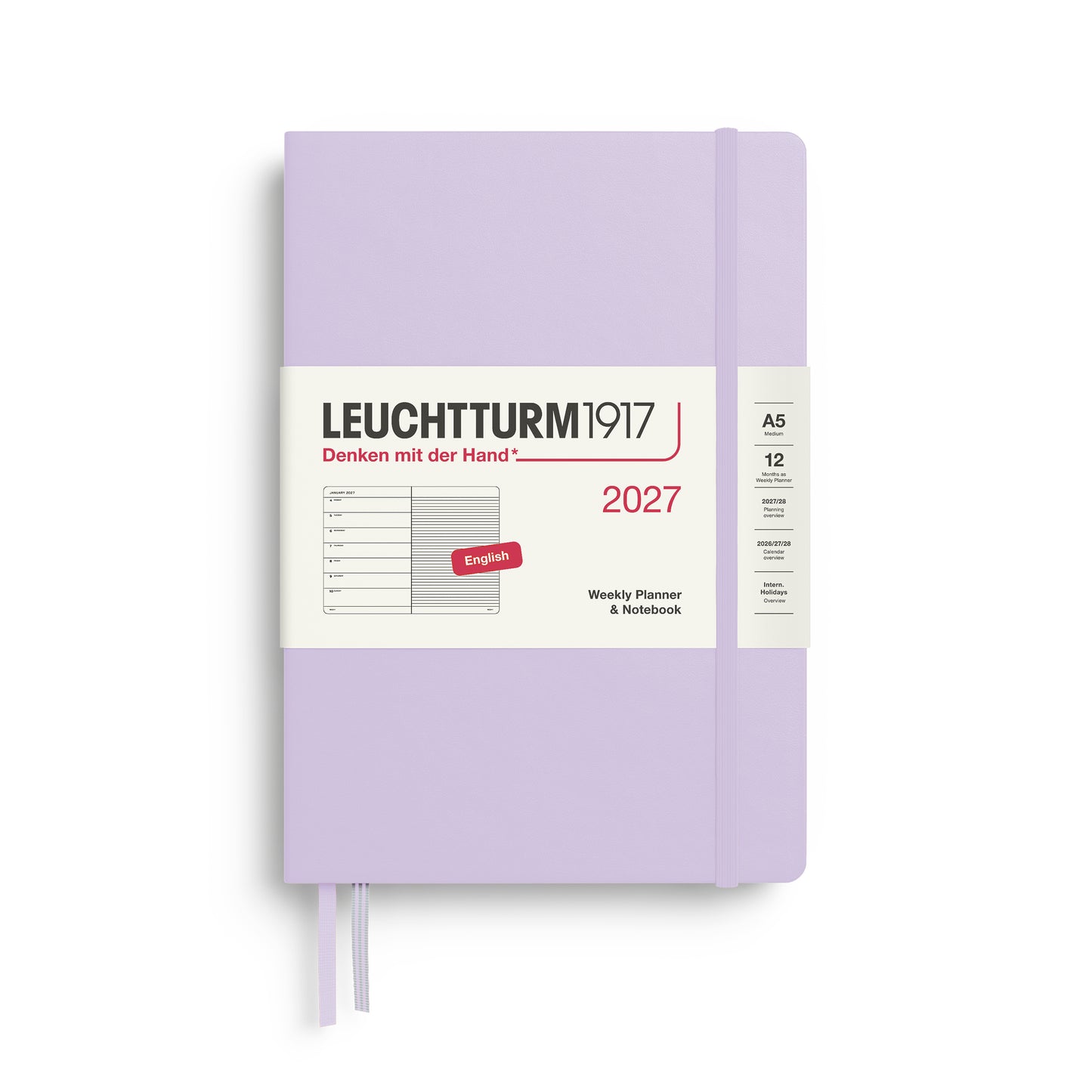 Leuchtturm 2027 Weekly Planner & Notebook Medium A5