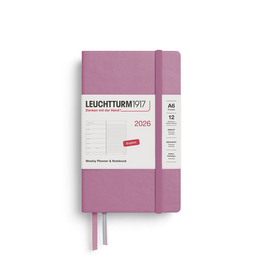 Leuchtturm 2026 Weekly Planner & Notebook Hardcover A6