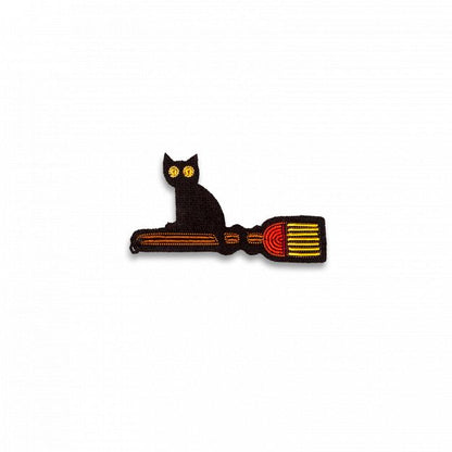 Macon&Lesquoy Hand-Embroidered Brooch