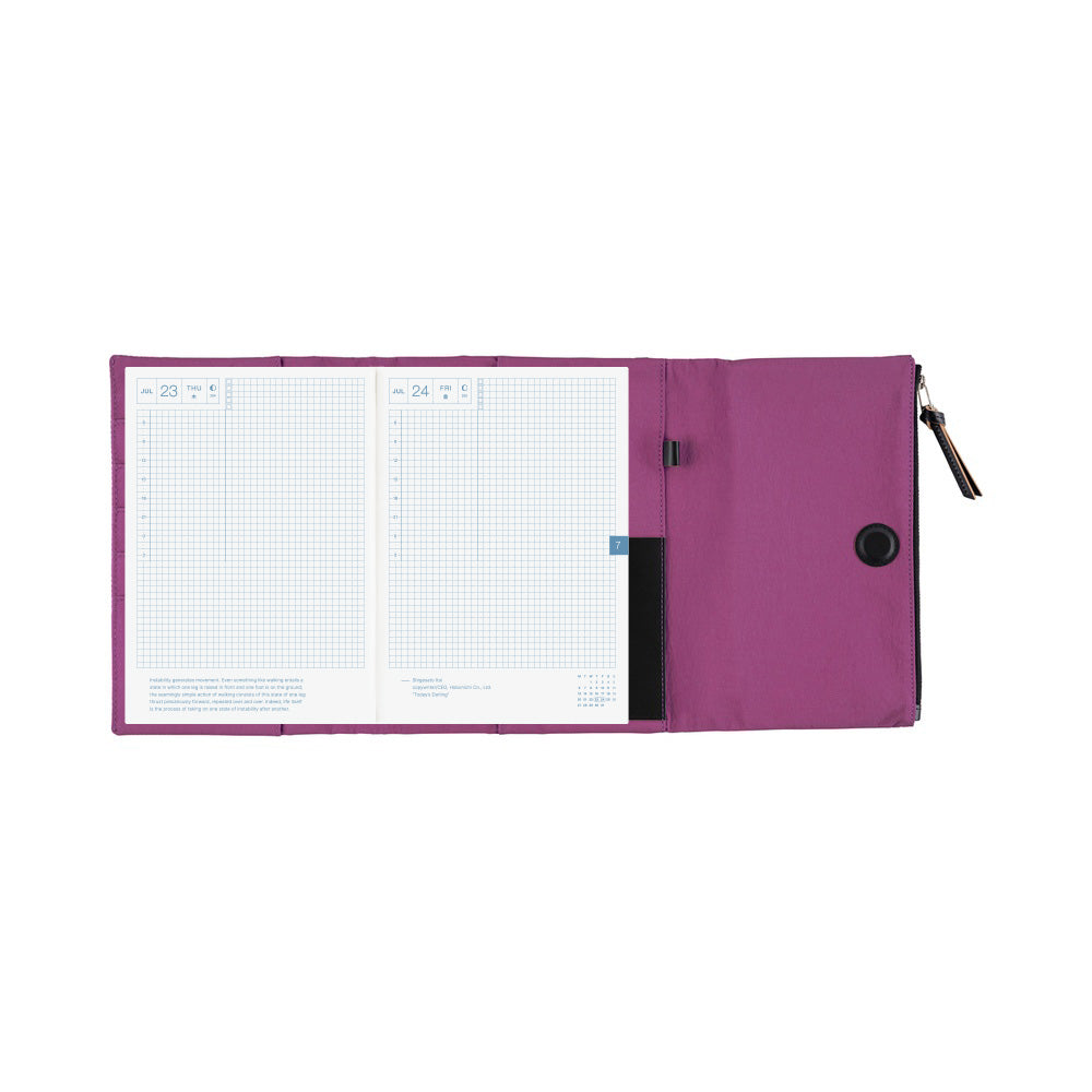 Hobonichi A5 Cover Tragen: Purple