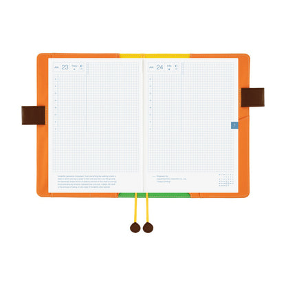 Hobonichi A5 Cover 100%ORANGE: Where’s the Squirrel Going