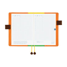 Load image into Gallery viewer, Hobonichi A5 Cover 100%ORANGE: Where’s the Squirrel Going

