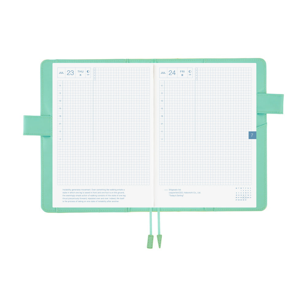 Hobonichi A5 Cover Chamomile Mint