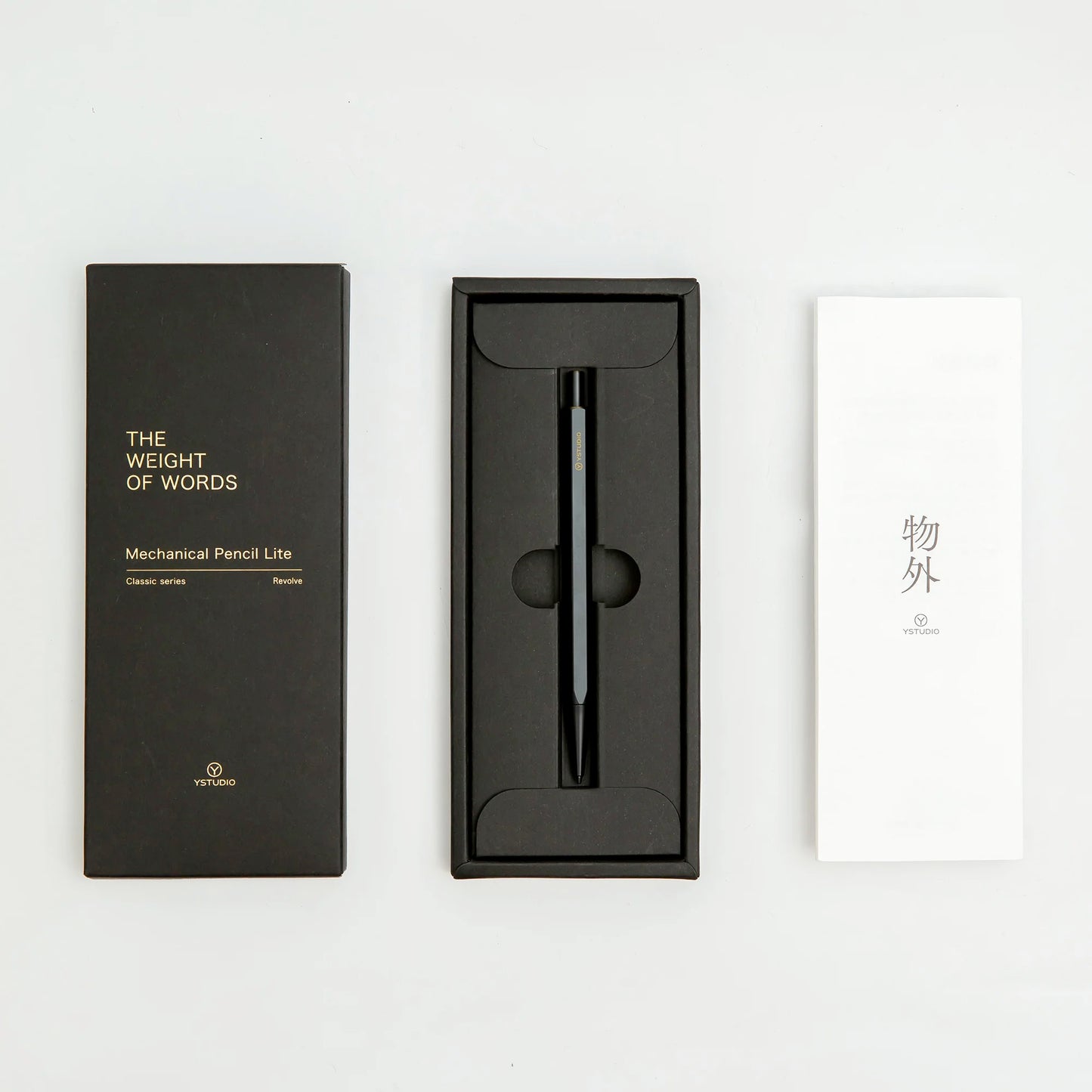 YSTUDIO Classic Revolve Mechanical Pencil Lite 0.7mm Black