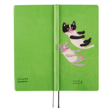 Load image into Gallery viewer, Hobonichi 2024 Planner Weeks Keiko Shibata: Fluffy Floating Kittens JPN/April start
