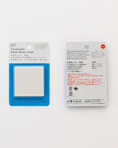 Stalogy Translucent Sticky Notes Lined