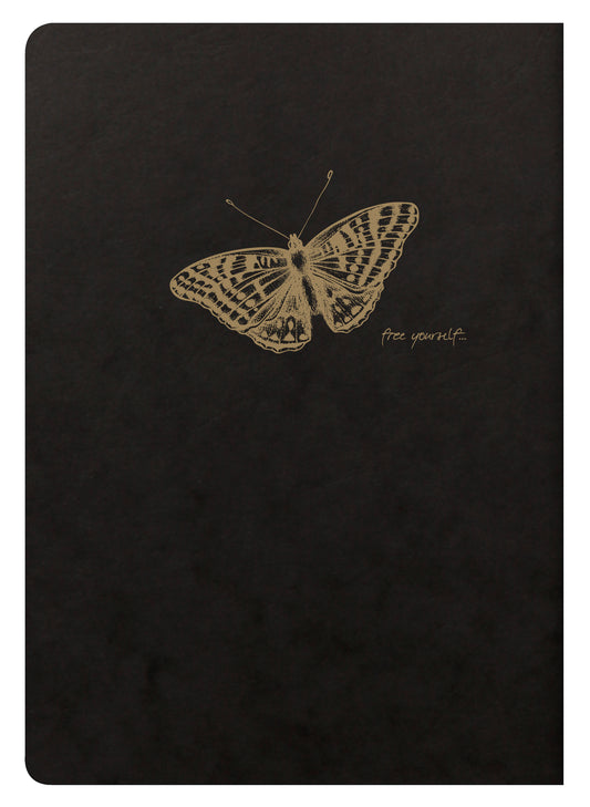 Clairefontaine Flying Spirit Notebook A5 Lined Black
