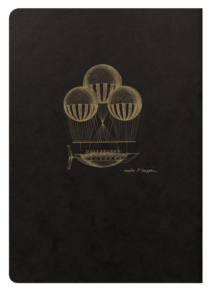 Clairefontaine Flying Spirit Notebook A5 Lined Black