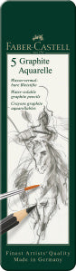 Faber-Castell Water-Soluble Pencil, Tin of 5