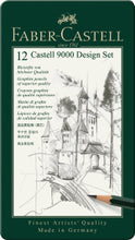 Load image into Gallery viewer, Faber-Castell Castell 9000 Pencils Design Set, Tin of 12
