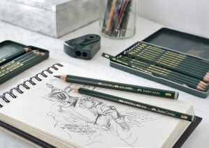 Faber-Castell Castell 9000 Pencils Art Set, Tin of 12