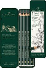 Load image into Gallery viewer, Faber-Castell 9000 Jumbo Pencil Set, Tin of 5
