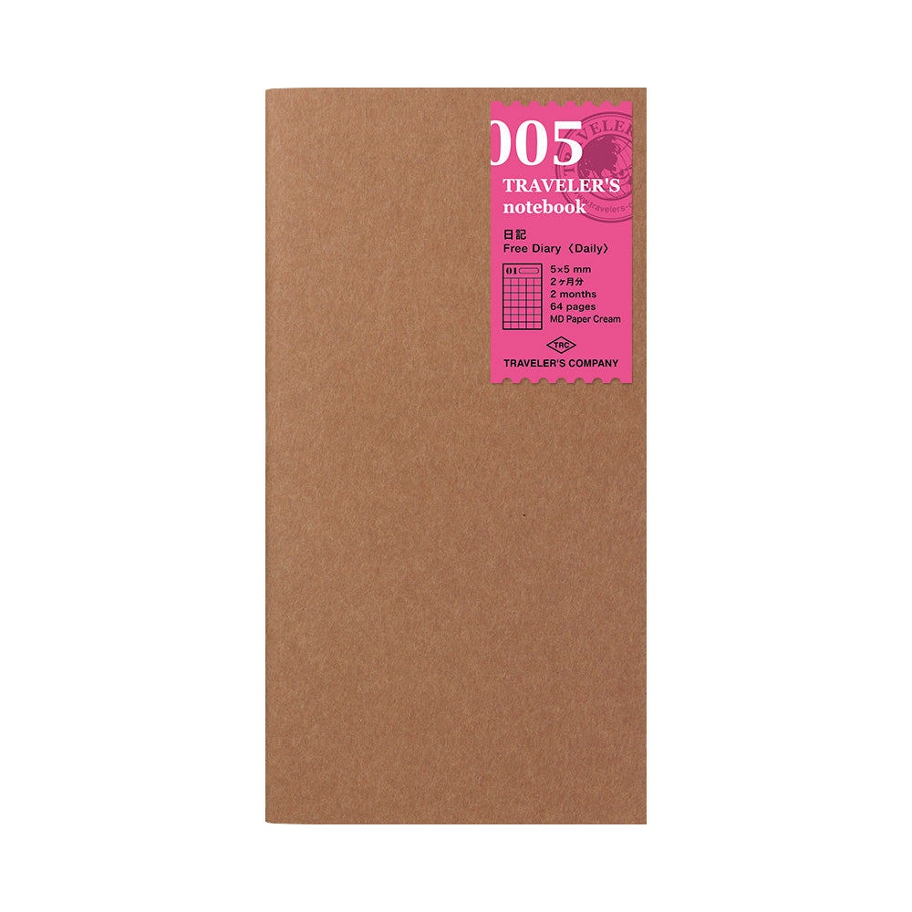 005 TRAVELER'S notebook Refill Free diary