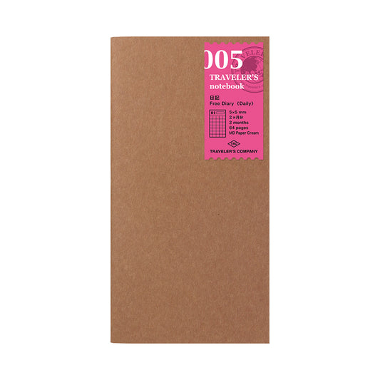 005 TRAVELER'S notebook Refill Free diary
