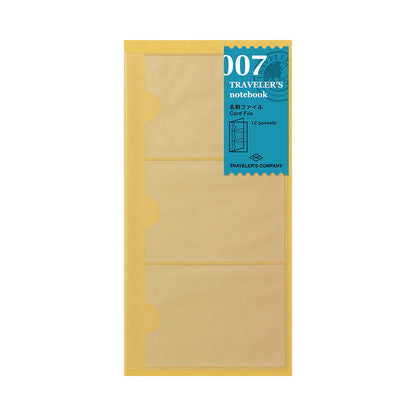 007 TRAVELER'S notebook Refill Card file