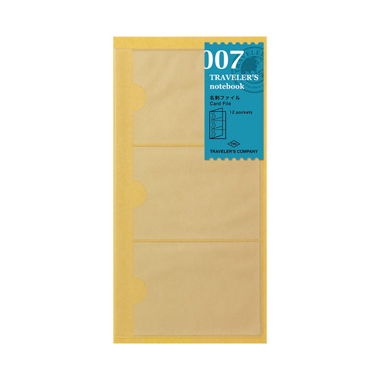 007 TRAVELER'S notebook Refill Card file