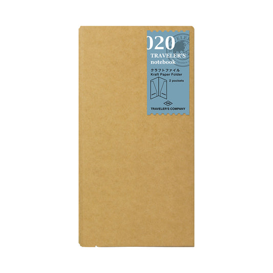 020 TRAVELER'S notebook Refill Kraft Paper Folder