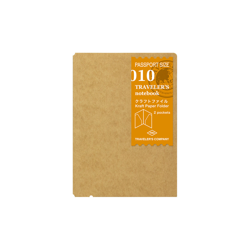 010 TRAVELER'S Passport notebook Refill Kraft Paper Folder