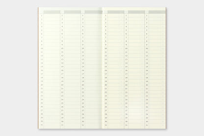 TRC Traveler’s notebook Free Diary Refill (R) (Weekly) No18