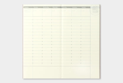 TRC Traveler’s notebook Free Diary Refill (R) (Weekly) No18
