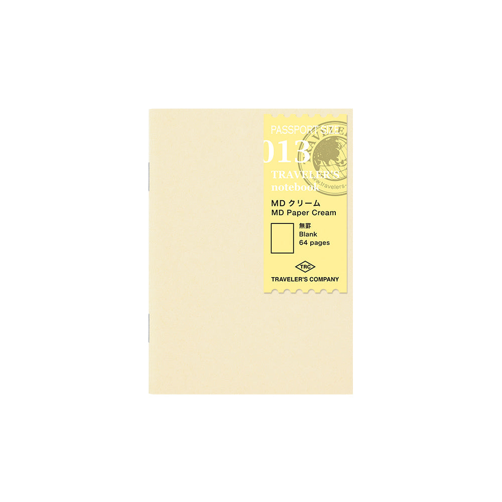 013 TRAVELER'S Passport notebook Refill MD Paper Cream