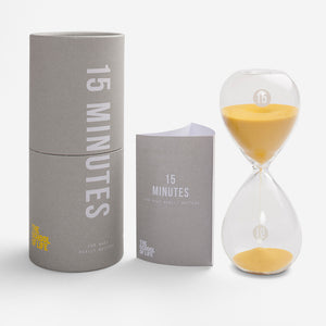 The School of Life 15 Minute Glass Timer